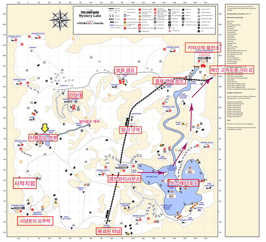 the long dark hushed river valley map