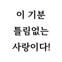 이 기분 틀림없는 사랑이다